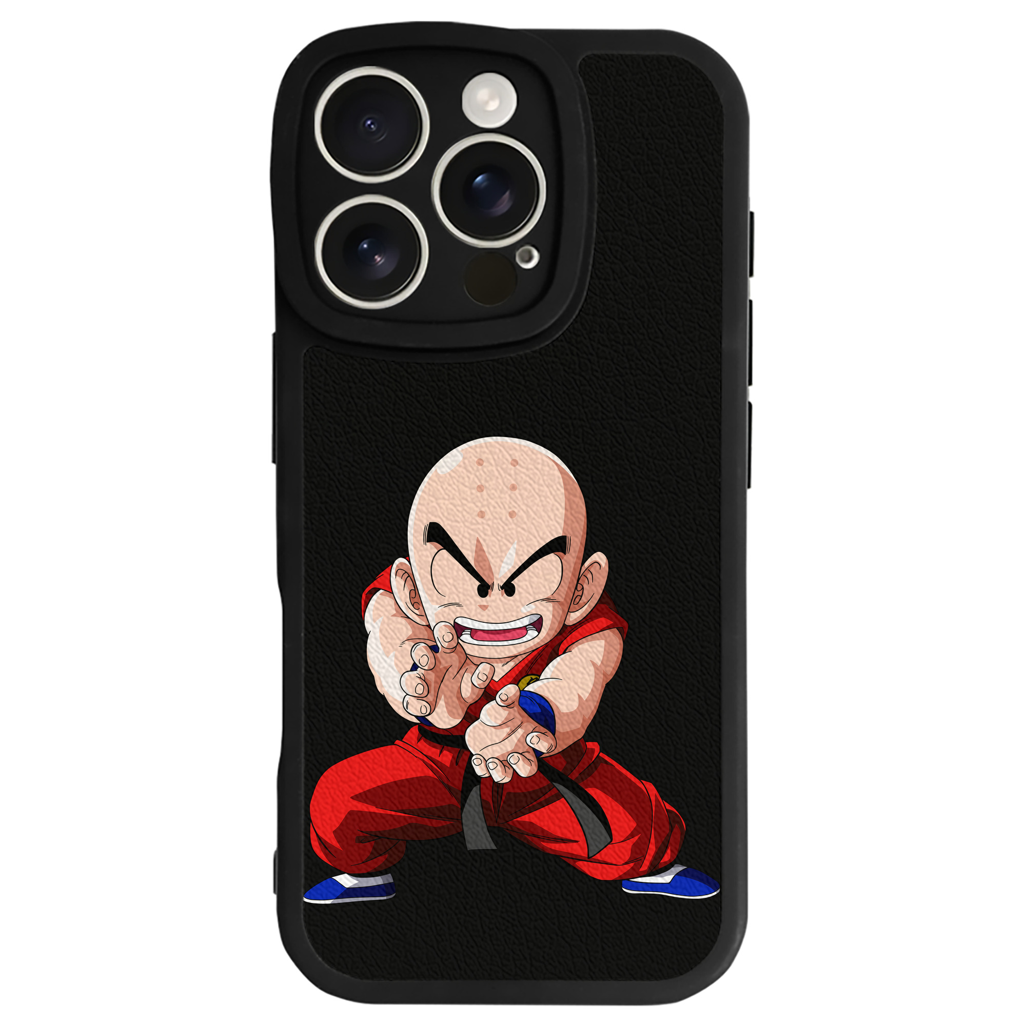 （画像用） ドラゴンボール クリリン DRAGON BALL krillin 【iPhone 16シリーズ対応】シリコンスマホケース（レザー調） 材質：シリコン